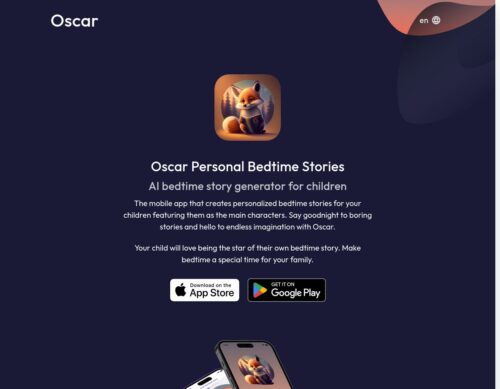 Oscar – bedtime story generator