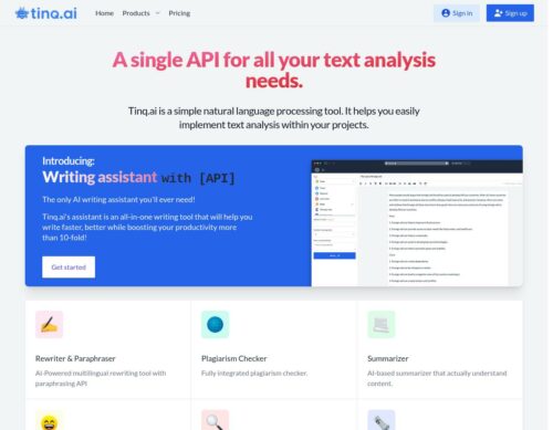 Tinq.ai – NLP API