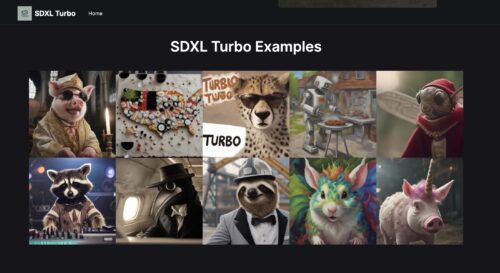 SDXL Turbo Playground