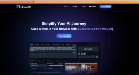 MimicPC – Run Useful AI Apps in your browser instantly