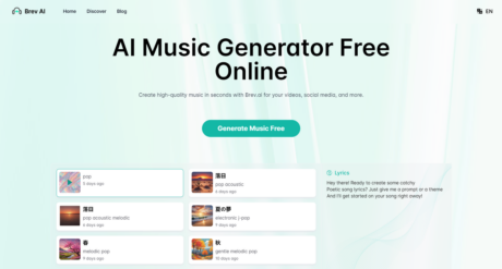 Brev.ai: AI Music Generator Free Online